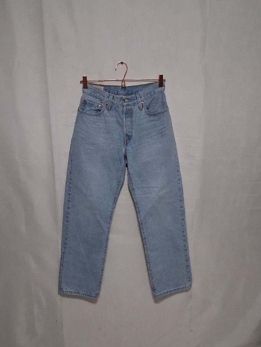 Levi's 501 Premium Vintage-Style Jeans Big E Red Tab USA Made Straight Leg Sz 27
